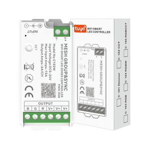 <span class=keywords><strong>Led</strong></span> dải ánh sáng điều khiển Alexa Google Loa tuya Wifi Zone nhóm đồng bộ âm nhạc Dimmer CCT RGB COB App 12V 24V nhà thương mại - Product Image 1