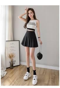 Venta al por mayor clásico Vintage de cintura alta A-line hueco encaje Midi longitud plisada media falda para ropa de niña adulta - Product Image 2