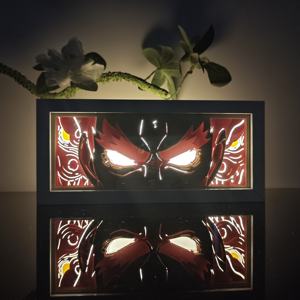 Lámpara <span class=keywords><strong>de</strong></span> Noche LED con Marco Negro <span class=keywords><strong>de</strong></span> Ataque a <span class=keywords><strong>los</strong></span> <span class=keywords><strong>Titanes</strong></span>, Lámpara <span class=keywords><strong>de</strong></span> Mesa con Luz <span class=keywords><strong>de</strong></span> Anime, Regalo <span class=keywords><strong>de</strong></span> Cumpleaños para Niños - Product Image 2