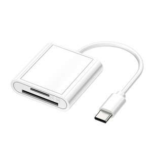 Universal <strong>Type</strong>-<strong>C</strong> 8pin OTG Card <strong>Reader</strong> Adapter Dual Slot Memory SD TF Connector for iPhone USB Interface CF Card Compatible - Product Image 1