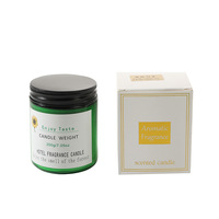 Grande bougie en cire de soja en verre vert pour la maison, parfumée et créative, idéale comme ornement, cadeau de mariage ou de fêtes pour les bars