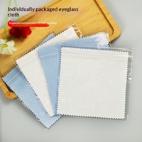 Chiffonnette carrée en polaire effet peau de cerf pour lunettes, vente en gros, emballée individuellement, pour nettoyage d'écrans, de lentilles, de jouets et de verres