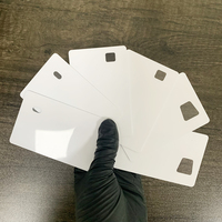 Impression personnalisée de haute qualité carte d'identité hologramme en Polycarbonate blanc vierge fenêtre transparente modèle ISO Interface de Communication NFC RFID