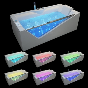 Baignoire spa à remous intérieure moderne de style japonais jacuzzis à <span class=keywords><strong>hydromassage</strong></span> pour couples - Product Image 3
