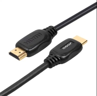 Câble doré plaqué or 24 carats en cuivre OFC, mâle-mâle, gaine PVC, 1m-20m, 3D 4K 1080p pour lecteur DVD, projecteur, PC - En stock