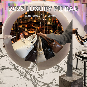 Bolso de Mano para Mujer Wriza con Diseño de Patrón de Caramelo, Cierre Abierto, Diseño de Hilo, Bolso de Hombro con Forro de Poliéster, Bolso Tote de Moda de Lujo - Product Image 4