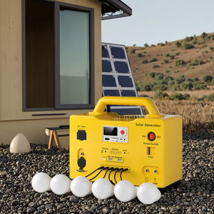 240wh mini năng lượng mặt trời nhà LED hệ thống ánh sáng 6 bóng đèn LED MPPT điều khiển FM MP3 cho Bluetooth Lithium Ion năng lượng chiếu sáng - Product Image 1