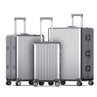 Valise à roulettes PC 20 pouces au design coréen personnalisé, sac de voyage, bagage cabine avec cadre en aluminium, ensembles de valises