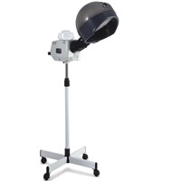 Machine à vapeur capillaire professionnelle portable en acier inoxydable avec roulettes pour l'humidification écologique des cheveux
