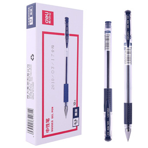 เดลี่ 6600es ปากกาเจล 0.5 มม. สีฟ้าสีดำสีแดงหมึกสำนักงานโรงเรียนปากกาเขียนพลาสติกเปลือกพิมพ์ยูวี - Product Image 2