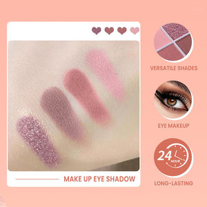 พาเลทอายแชโดว์แบบกำหนดเองขายส่ง 4 สี เม็ดสีแน่น แมตต์ กลิตเตอร์ อายแชโดว์แบบฝุ่น ติดทนนาน - Product Image 3
