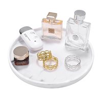 Plateau organisateur rond en silicone pour comptoir, rangement antidérapant et étanche pour salle de bain, cuisine, bureau, bougies et parfums