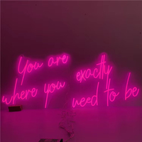Innovador Letrero de Neón Personalizado con Iluminación LED de Silicona IP65 para Fiestas