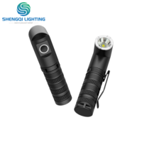 Lampe torche LED rechargeable USB 750lm, tête rotative à 180 degrés, IP54, batterie AA, lampe d'urgence, fabrication sur mesure depuis 44 ans