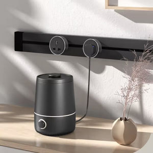 Riel de Pared Universal VBQN con Enchufe de Corriente para Escritorio, Toma de Corriente Múltiple, <span class=keywords><strong>Puerto</strong></span> USB, Cargador Inalámbrico Oculto para Oficina o Mesa de Centro - Product Image 2