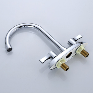 Robinet de cuisine Yilite à 2 poignées, montage sur plan, valve en céramique, rotation à 360 degrés, style moderne YLE2003 - Product Image 2