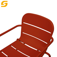 Chaise de jardin en aluminium personnalisable, mobilier d'extérieur, table de bistrot, chaises de salle à manger en aluminium pour piscine, ensemble table et chaises de jardin