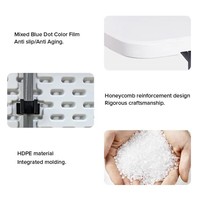 Table d'extérieur rectangulaire en plastique blanc de haute qualité de 6 pieds Table en plastique portable pliante pour les événements Garden Party de mariage