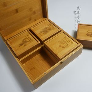 Bamboo Tea Boxes Custom Made Handmade Rectangle Gift Packaging Chongqing Craft ZC 056 - Product Image 4