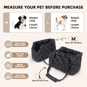 Borsa di Lusso per Animali Domestici, Borsa a Mano Portatile per Cani 3 in 1, Trasportino per Cani di Piccola Taglia, Borsa a Tracolla per Animali con Lati Morbidi - Product Image 5