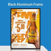 Boîte à lumière LED ultra-mince, écran LCD magnétique pour menu de restaurant, écran de menu pour boutique