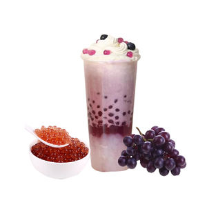Perles de boba à la saveur de raisin en gros, concentré de garniture pour boisson au bubble tea de qualité supérieure en bouteille - Product Image 4