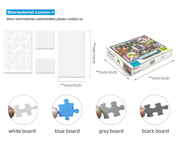 OEM kustom teka-teki yang dipersonalisasi Permainan 100/500/1000/2000 buah teka-teki Jigsaw untuk dewasa anak-anak kertas Jigsaw Puzzle permainan