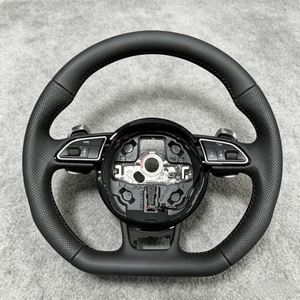 Volante de Cuero Negro de Alta Calidad para Audi <span class=keywords><strong>A1</strong></span> A3 A4 A5 Q5 B8 2009-2016, Venta Caliente de Fábrica - Product Image 1