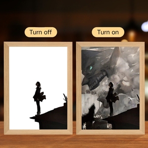 Khung ảnh tường nghệ thuật trang trí nội thất với LED bức tranh ánh sáng và đêm đèn jartown bằng gỗ nhỏ hiện đại luz nocturna Led Con cảm biến - Product Image 2