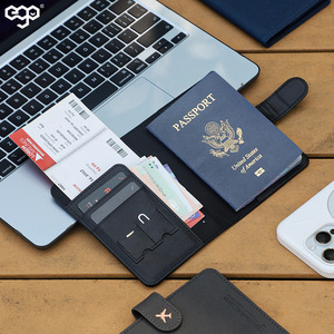 EGO Passport <b>Holder</b> Black Multi Function Travel Document <b>Card</b> <b>Holder</b> - Product Image 2