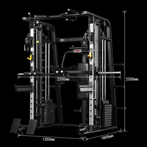 2026 Commercial Complete Custom logo Functional Multifunctional Smith Machine Fitness <b>Gym</b> <b>Equipment</b> with Weight Stack - Product Image 2