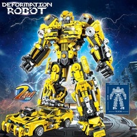 Kit de Construcción de Robot Mecha OEM de Alta Dificultad - Modelo de Mecha Transformable Compatible con Bloques, Regalo para Niños
