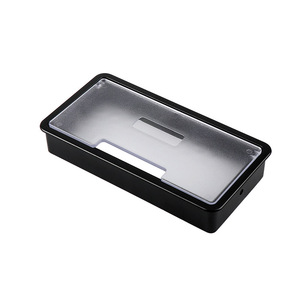 Rectangular Plastic Cable <b>Box</b> Cover Silver <b>White</b> Black Wall Mounted Office Organizer For Earphone Wire Electric Wire Behind - Product Image 3