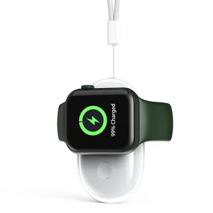 Cargador inalámbrico de reloj de carga rápida de 1000mAh de nueva fábrica para iPhone 14 13 12 11 para iwatch