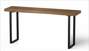 Table <span class=keywords><strong>console</strong></span> de <span class=keywords><strong>style</strong></span> <span class=keywords><strong>industriel</strong></span> moderne, panneau <span class=keywords><strong>en</strong></span> <span class=keywords><strong>bois</strong></span> faux bord vif irrégulier fait à la main, pieds <span class=keywords><strong>en</strong></span> métal, meubles de salon, appartement - Product Image 2