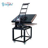 Presse à chaud grand format Yinghe 80x100, manuelle, neuve, pour transfert par sublimation sur vêtements, t-shirts, polyester, garantie 1 an