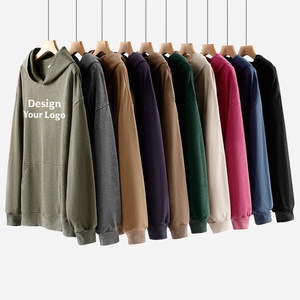 OEM Custom Vintage Acid Wash Blank Casual Hoodies High Quality Heavyweight 100% Cotton Oversized Men Pullover <b>Hoodie</b> TKAN9009 - Product Image 1