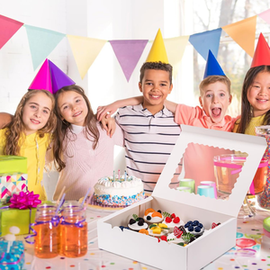 Boîte à gâteau en papier personnalisée, couleur personnalisable transparente <span class=keywords><strong>pour</strong></span> <span class=keywords><strong>anniversaire</strong></span> - Product Image 4