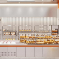 Conception d'intérieur de boulangerie haut de gamme, solutions d'ingénierie EPC intégrées, conception d'espace, construction, aménagement