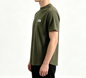 <span class=keywords><strong>Camiseta</strong></span> <span class=keywords><strong>de</strong></span> Verano Premium para Hombre, Diseño OEM Personalizado, Informal, con Textura Arrugada, 100% Poliéster, Manga Corta, Corte Holgado - Product Image 2