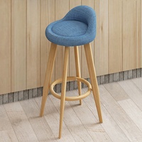Chaises hautes en tissu pour salle à manger Chaise de bar Baratos Tabouret de bar en cuir et en bois