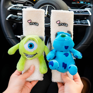 Cinturón de seguridad para <span class=keywords><strong>coche</strong></span>, funda de hombro para mujer, muñeco de peluche bonito, conejo, oso, cinturón de seguro, cubierta protectora, suministros de decoración Interior - Product Image 5