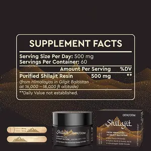 Manufacturer OEM Healthcare Supplement Altai Mountains Shilajit 100% Pure Shilajit Resin