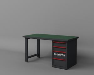 Bureau en matériau polymère résistant à l'usure/établi en acier de table/table de travail robuste pour atelier de réparation/<span class=keywords><strong>garage</strong></span>/usine/atelier - Product Image 3