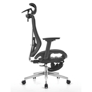 현대 사무실 가구 임원 컴퓨터 회전 게임 의자 조정 가능한 머리 받침 팔걸이 인체 공학적 메쉬 패브릭 사무실 의자 - Product Image 5