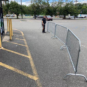 YC Barrière en acier professionnelle vente chaude barrière de contrôle des foules couvre belle clôture de barrière de foule - Product Image 6