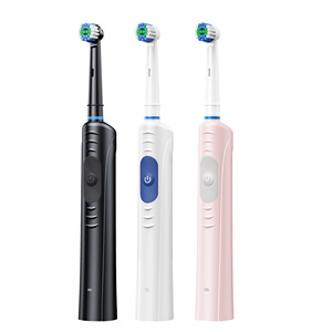 Waterproof Rechargeable Electric <b>Toothbrush</b> with 3 Cleaning Modes Round <b>Head</b> Rotating Design Travel Box - Product Image 4