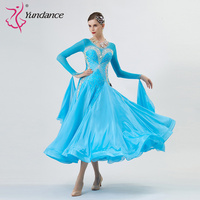 B-2220 personnalisé nouvelle robe de danse de salon standard international robes de danse de salon en soie perlée de haute qualité à vendre