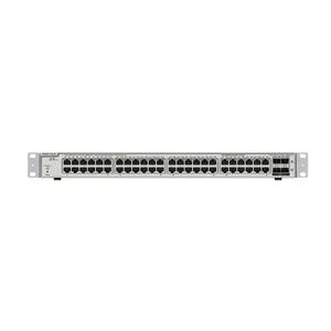 2024 Ruijet Preço de fábrica comutador de acesso Gigabit de 48 portas com camada de uplink de 10 Gigabit 2 NMS PoE RG-NBS3200-48GT4XS-P