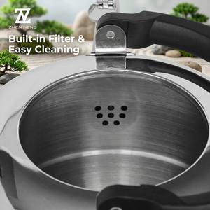 Whistling Teapot 304 Stainless Steel Cookware Versatile <strong>Kettle</strong> for Boiling Water and Steeping Large Batches of Herbal Tea - Product Image 3